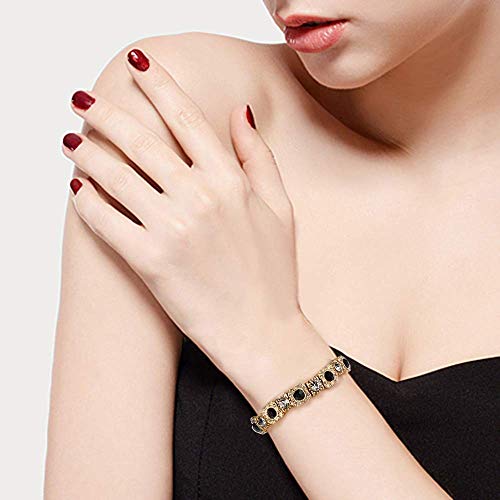 EleQueen Women's Wedding Bridal Vintage Inspired Austrian Crystal Tennis Bracelets3