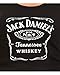 Jack Daniel's Whiskey Label Women's Juniors Racerback Black Tank Top (Medium)