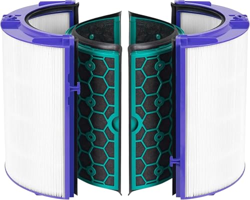 Filtre charbon actif et HEPA Dyson HP04 capture particules fines