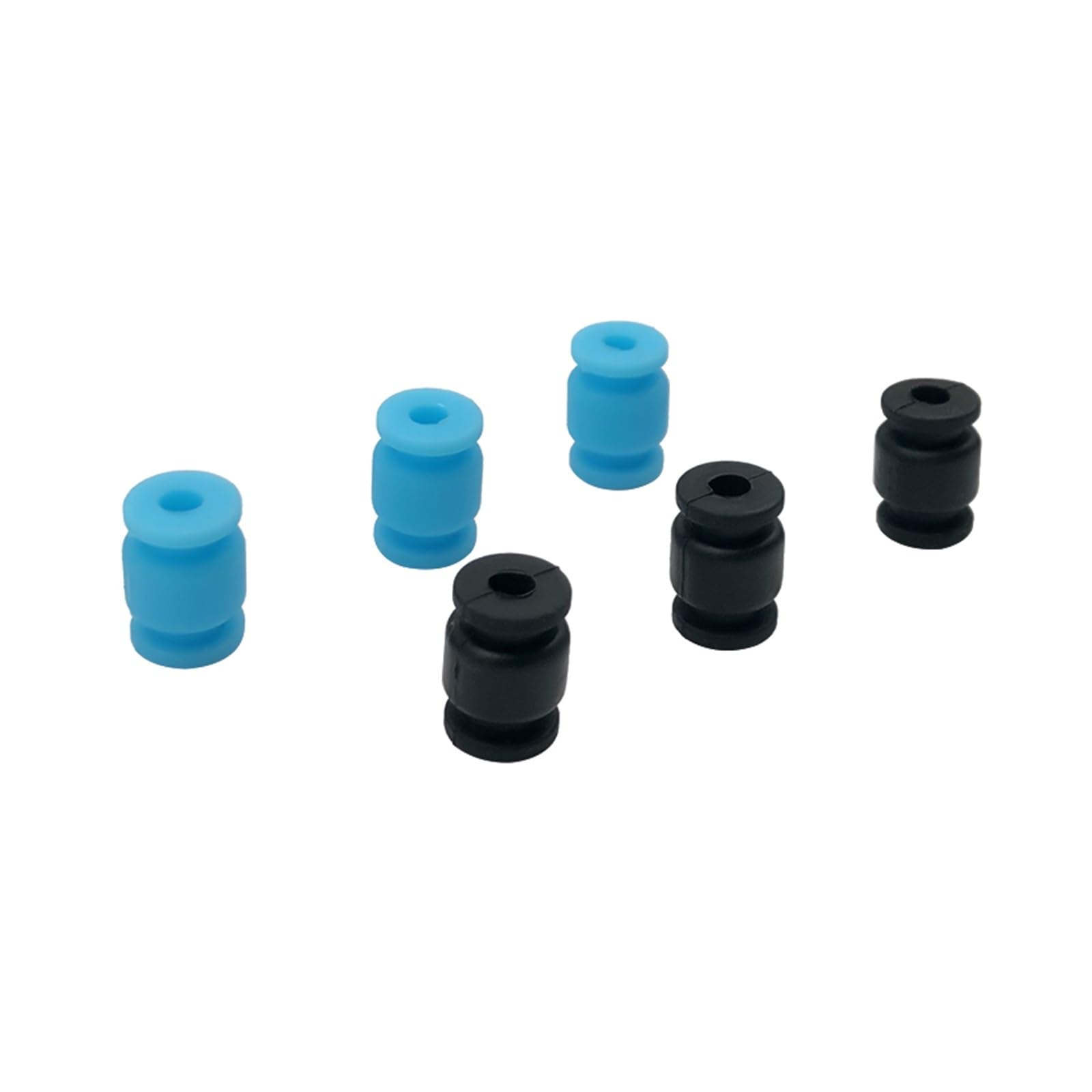100 szt. 13 x 9 x 3,5 mm silikonowe kulki do aparatu FPV Gimbal Mount, guma AV, amortyzator wstrząsów, tłumik wibracji, parownik do RC drona, quadcoptera (niebieskie)
