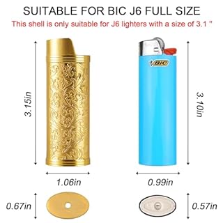 Vintage Metal Cigarette Case with J6 Lighter Metal Case, Holds 12pcs 100mm Cigarettes, Can Also Be Used for RFID Credit Card and Cash Organizer (Rose, 12pcs 100's)