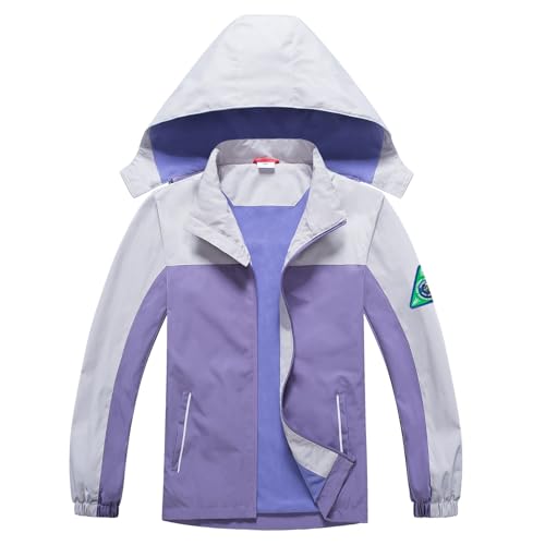 Waterproof Kids Rain Jackets With Hood,Lightweight Toddler Raincoat For Boys Girls，Kids Clothes Windbreaker Jacket