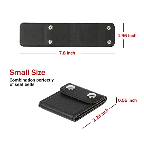 Justtop Seat Belt Adjuster, 2 Pack Universal Vehicle Seat Belt Cover Clips, Comfort Auto Shoulder Neck Protector Strap Positioner Locking Clip-Black #TOP1