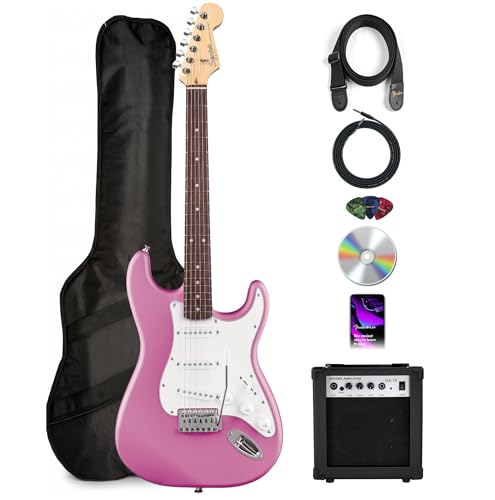 Fender Squier Stratocaster - �t���b�V���s���N�o���h�� �A���v�A�M�O�o�b�O�A�y��P�[�u���A�X�g���b�v�A�s�b�N�AAustin Bazaar�C���X�g���N�V����DVD�t��