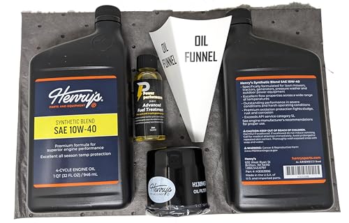 Kit de cambio de aceite 10W-40 Henry's para Kawasaki miniatura 3