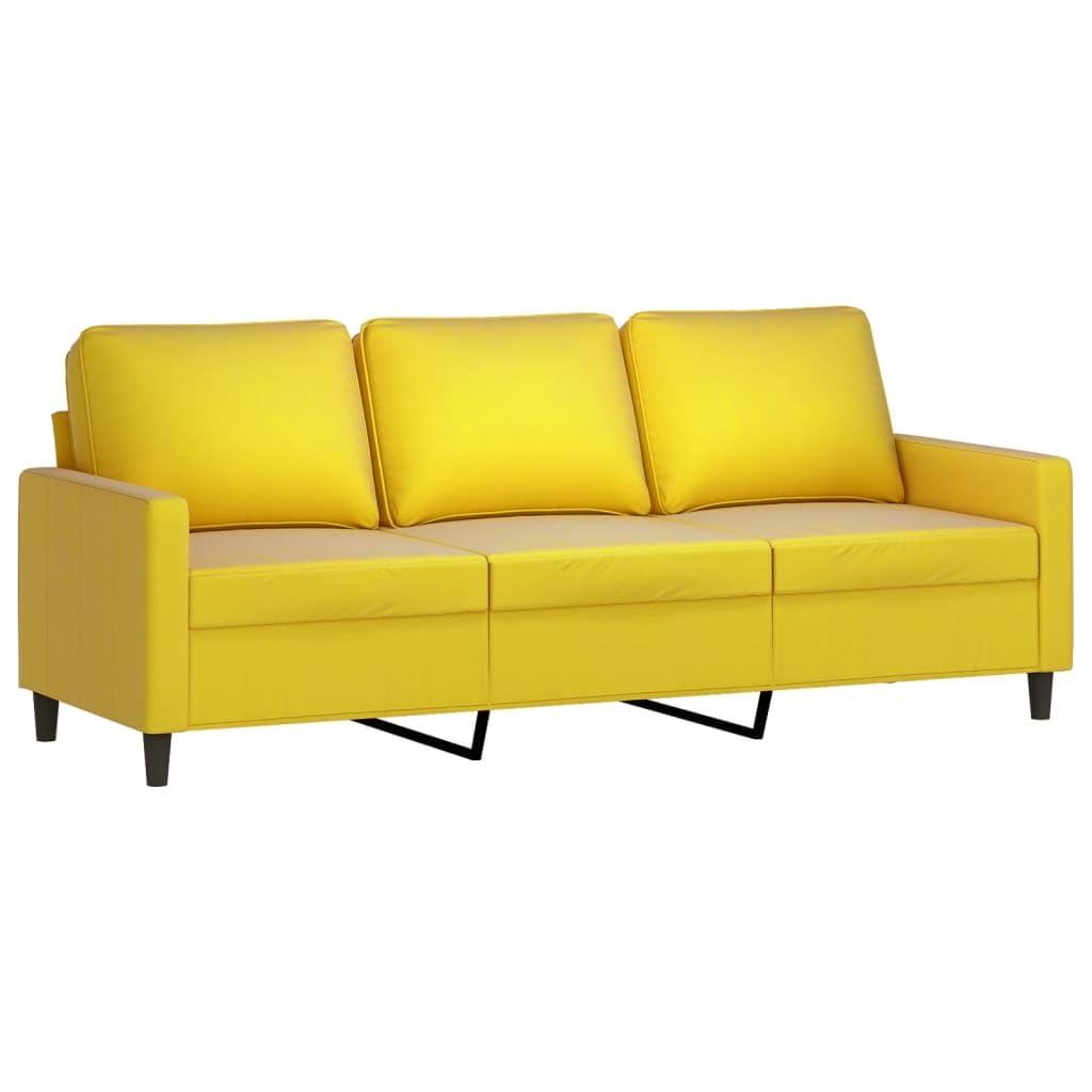 LAPOOH 3-Sitzer-Sofa Gelb 180 cm Samt, Loungesofa, Sofas & Couches, Relaxsofa, Couch für Wohnzimmer, 359215