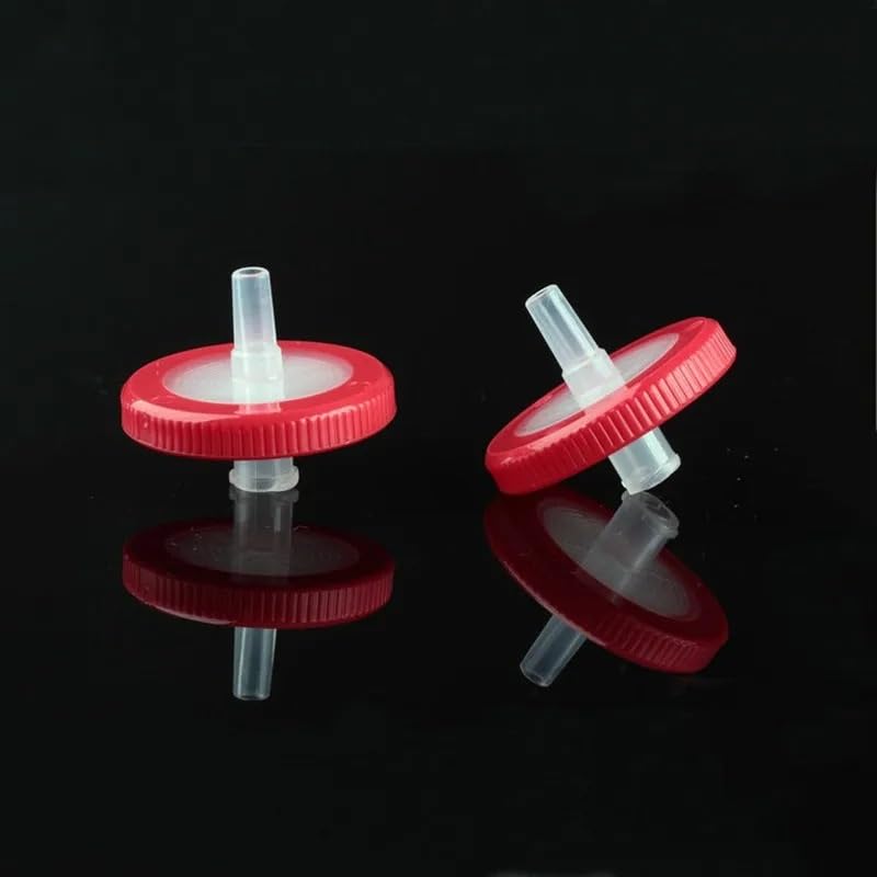 Labor spritzenfilter PTFE äußere durchmesser 33mm PTFE mikroporöse nadel filter 0,22 um 0,45 um Luer-lock 100/PK(Hydrophobic 0.22um)