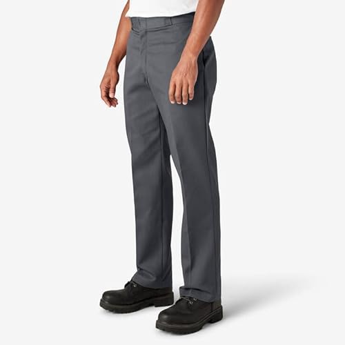 Dickies Calça de trabalho masculina original 874, Carvão, 33W / 32L