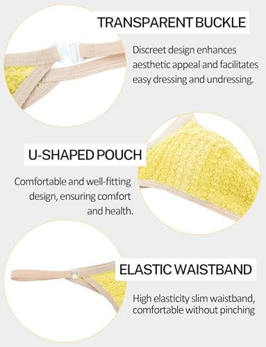 Panegy Mens Thong Men's Thong Underwear Sexy Men Lingerie Sexy Underwear for Straight Men Sexy Thongs and G-Strings M-2XL4