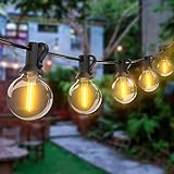 Woolmug Guirnaldas Luces Exterior,18M 30+3 G40 LED Cadena Bombillas Guirnaldas Luminosas Exterior Impermeable Guirnaldas Luces Exterior Enchufe Luces Exterior para Jardín,Terraza,Patio,Fiesta,Café