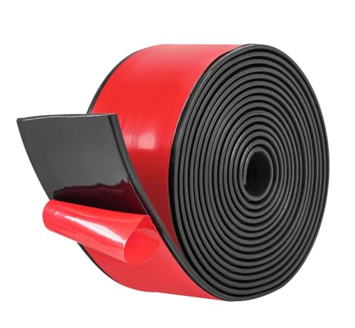 Vintree gummirolle klebefolie neoprenfolie selbstklebend rolle gummiauflage antirutschmatte gummimatte vibrationsmatte gummiplatte für schalldämmung gummierte bodendichtungen