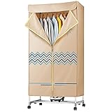 Materiales de alta calidad: el tendedero eléctrico está hecho de tela Oxford de alta densidad, que protege bien la estanqueidad del interior y evita eficazmente la entrada de bacterias y polvo. Además, hay cuatro ruedas universales en la parte inferior, para que puedas moverte libremente a la posición que quieras.