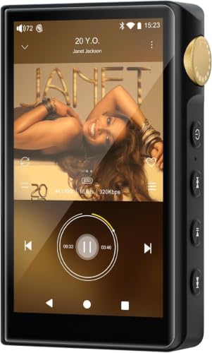 Image of HiFi MP3 Player with Bluetooth, 96GB Lossless HiFi Audio Player, DSD256 /FLAC /ALAC Lossless Format Support, Built-in 64GB Memory, Expandable Up to 512GB