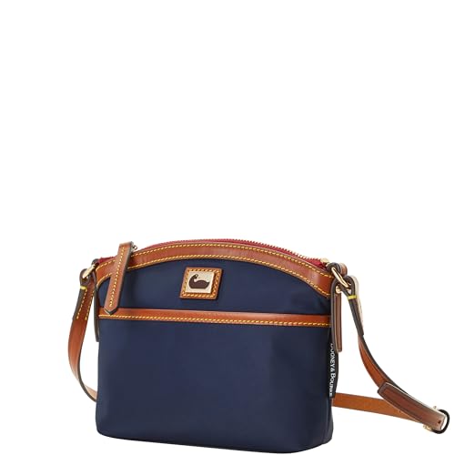 Dooney & Bourke Crossbody Bags for Women, Wayfarer Domed Nylon Crossbody Bag with Leather Strap & Front Pocket2