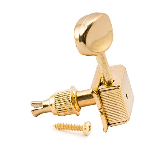 Musiclily Pro 9mm Guitar Tuner Bushings for Electric Guitar Vintage Tuning Pegs Machine Heads, Gold (Set of 6) - Image 4