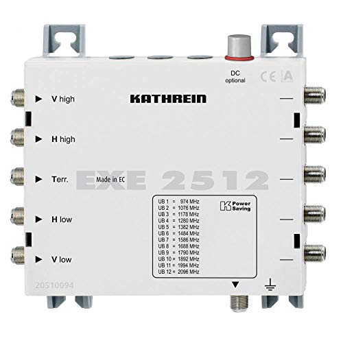 Multischalter 5x12 Kathrein EXE 2512 Einkabel Multischalter Weiß