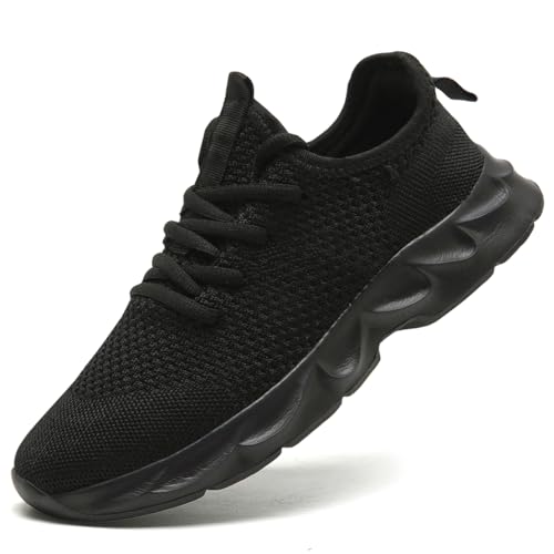 Womens Walking Tennis Shoes Running Slip on Sneakers Fashion Gym Shoes Non Slip Comfort Breathable Lightweight Athletic Casual Fitness Sports Workout