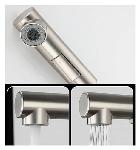 Grifo de cocina extraíble de acero inoxidable monomando frío y caliente 3