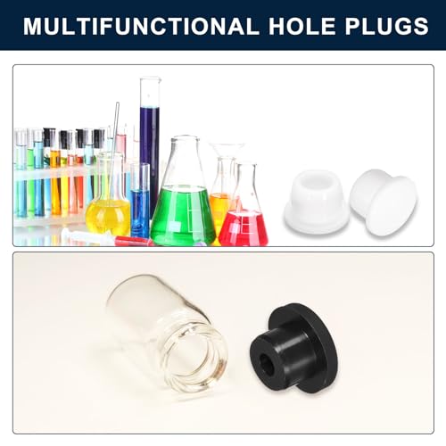 Image of uxcell 2 Pcs Black Plug Holes, Waterproof Rubber Button Plug for 40mm / 1.57 inch Hole