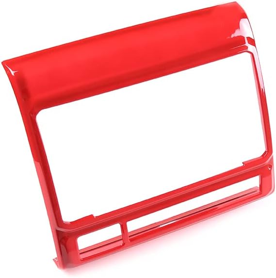 ABS Central Navigation Screen Panel Frame,Center Console GPS Screen Panel Frame Trim for Toyota Tacoma 2011 2012 2013 2014 2015 Interior Trim (Red)