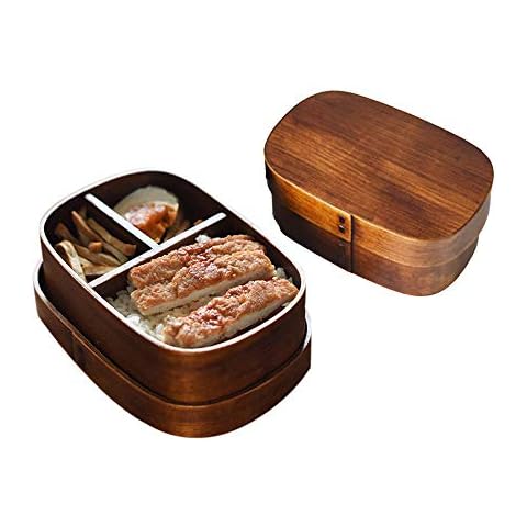 Hebudy Bento - Fiambrera de madera para comida japonesa Cover