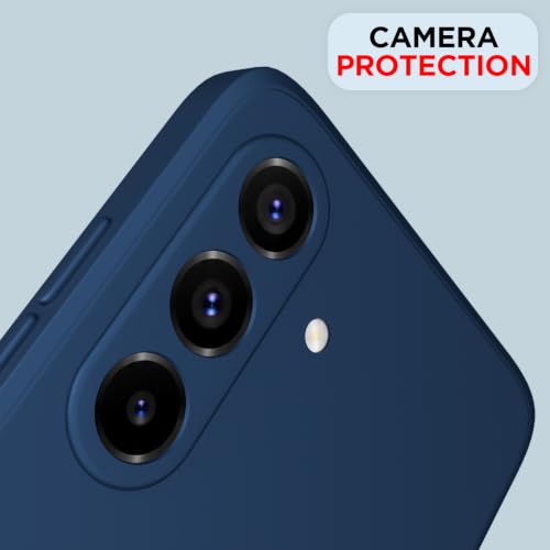 Image of Outlouders Back Cover for Samsung Galaxy A36 5G | Camera Protection | Durable Soft Matte Silicone Bumper Case (Blue)