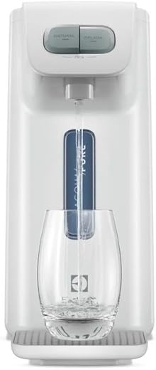Purificador Electrolux de Água Gelada Fria e Natural Elétrico Compacto Eletronico placa Electrolux Filtro refil 6 meses ou 3000l Bivolt Branco PE15B