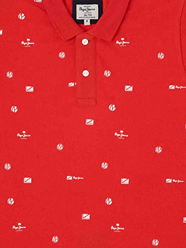 Image of Pepe Jeans Boy's Boomer Branding Printed Polo