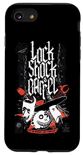 Coque iPhone SE 2020 / 7 / 8 robuste contre les rayures style Lock Shock Barrel Tim Burton