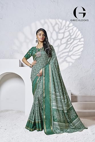 Image of GRECIILOOKS Saree | Women Saree | Saree for women latest design | Saree | Saree for Women | Silk Saree | Banarasi Saree