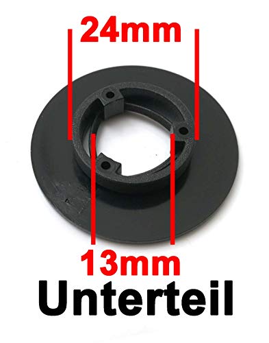 Fußmatten Befestigung Clipse für Nissan Renault PKW Universal Druckknopf Halter Clips, Schwarz, 4er Set