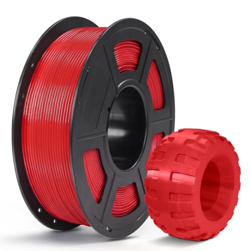 Image of ANYCUBIC TPU Filament 95A, 1.75mm, 1KG Spool (2.2 lbs), Red