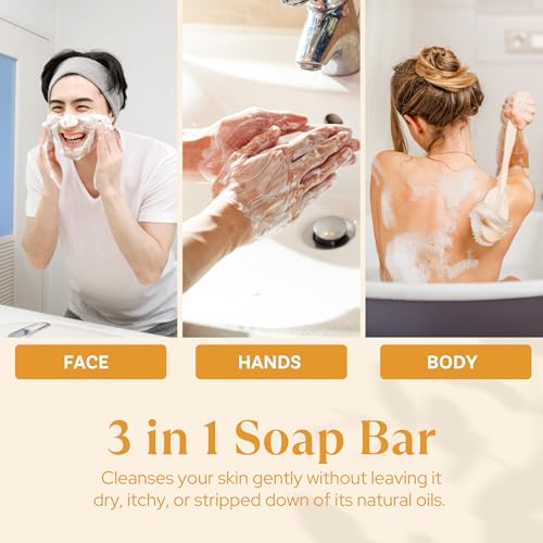 Image of Wavertree & London Daisy & Lily Scented Natural Soap (2 Bars), 7oz Moisturizing French Triple Milled Soap Bars enriched with shea butter - Pure Plant Based Bath & Body Bars for All Skin Types