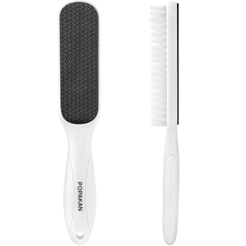 Eliminador de callos de pies – Eliminador de nanocristales de piel muerta para pies con cepillo suave, herramienta profesional de pedicura para el cuidado de los pies en el hogar, color blanco