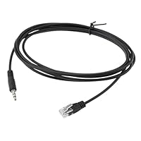 ECSiNG 3,5 Mm auf RJ12-Kabel Kompatibel mit Fanatec-Handbremse Kompatibel mit Clubsport-Radbasen/Rennrädern 2 M
