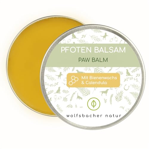 Wolfsbacher Natur Baume pour Pattes à la Cire d'abeille pour Chiens 50ml, Soin Protecteur des Coussinets, Composants 100% Naturels