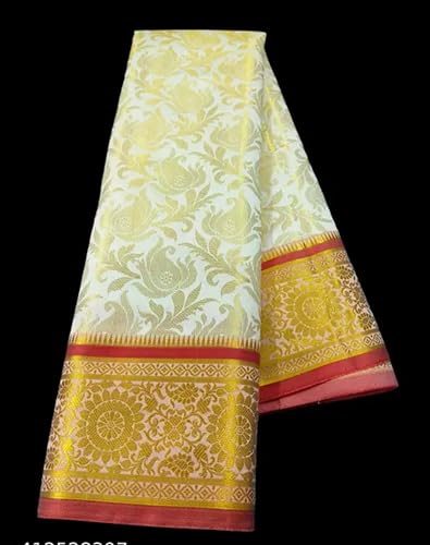 Generic red gadwal silk saree – image 3