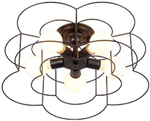 Plafonnier 5-lights rétro vintage industriel en forme de roue pour salon