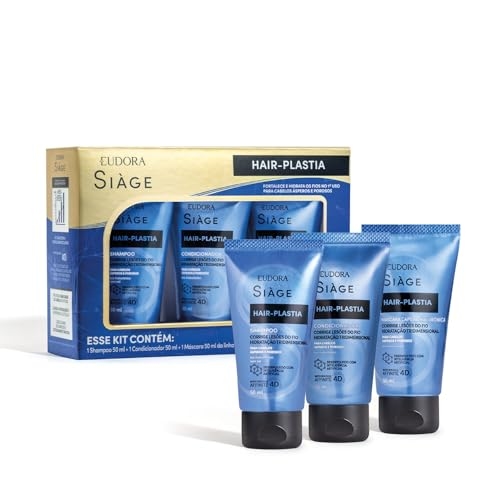 Eudora Siàge Hair-Plastia Kit (3 Produtos) Eudora Siàge Hair-Plastia Kit (3 Produtos)