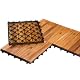 Terrassenplatte Buri Holzfliesen 30×30 cm für Balkon und Terrasse