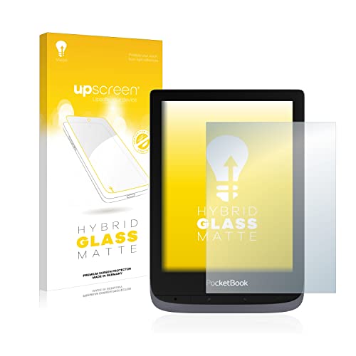 upscreen Matte Screen Protector Glass Film compatible with PocketBook Touch HD 3 - Anti-Glare, Anti-Fingerprint, 9H Glass Protection