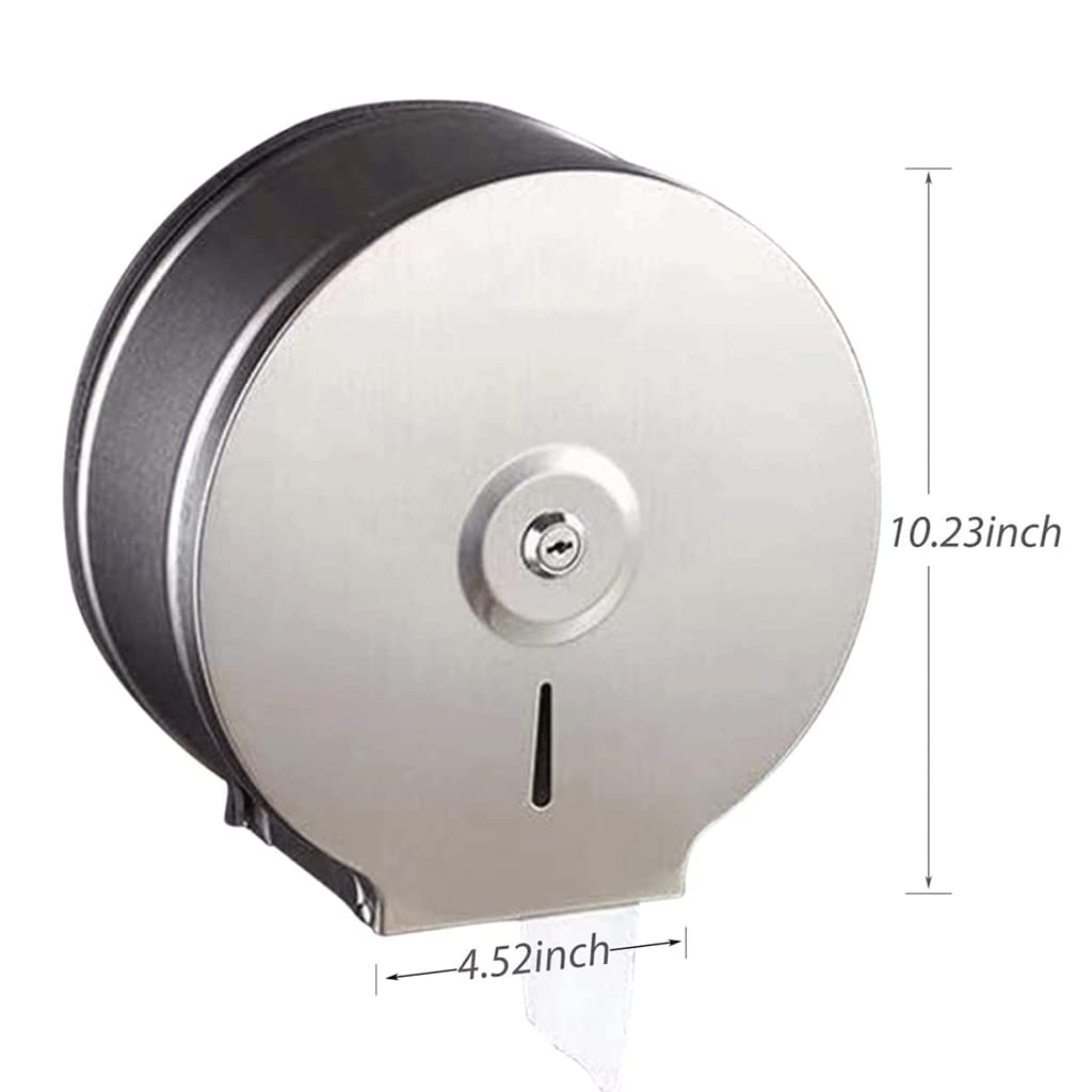 BKEKM Dispenser Salviette Dispenser di Asciugamani di Carta in Acciaio Inossidabile Dispenser di Asciugamani di Carta Commerciale a Parete Porta Asciugamani di Carta Impermeabili Moda