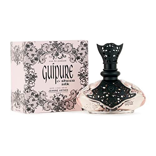 JEANNE ARTHES Guipure Sheer and Silk Damen-Parfüm, Eau de Parfum, Zerstäuber, 100 ml, hergestellt in Frankreich bis Grasse