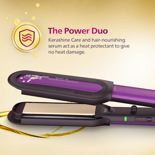 Philips NourishCare- India’s First Hair Straightener designed for No Heat Damage I Uniquely designed NourishCare & Kerashine Technology for Styling... - Image 5