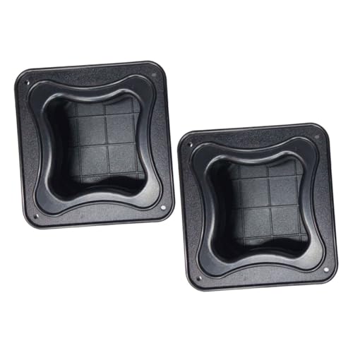 BESTonZON 2pcs Recessed Speaker Handles Plastic Amplifier Handle Replacement Parts for Audio Speakers Comfortable Carrying Design Easy to Install Robust and