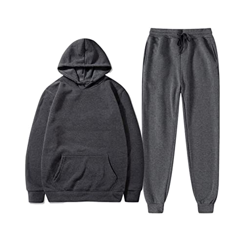 Survêtement homme Kiioouu anti-frottement ensemble sweat capuche et pantalon XL