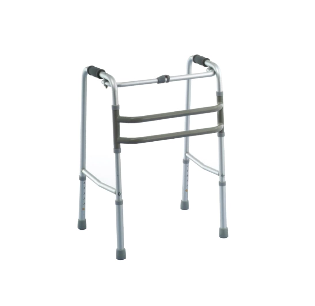 yuwell Lightweight Folding Walking Frame | Adjustable Mobility Walker for Seniors | Compact Portable Walking Aid for Elderly & Post-Surgery Recovery (YU730)
