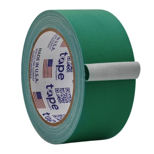 Image of WOD GTC12 Gaffer Tape, Green Low Gloss Finish Film, 2 inch x 60 ft. (Pack of 24) Residue Free, Non Reflective Cloth Fabric, Secure Cords, Water Resistant, Photography, Filming Backdrop