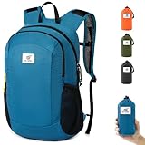 SKYSPER Mochila Plegable 16L, Mochila Pequeña Antirrobo con Protección RFID Mochila de Excursión para Senderismo Viajes Sport