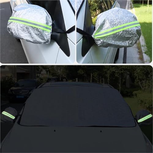 Fenêtre protecteur de rétroviseur bâche anti-givre auto - 5